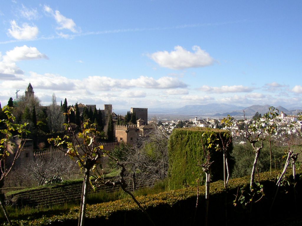 Grenade : Vue sur l'Alhambra