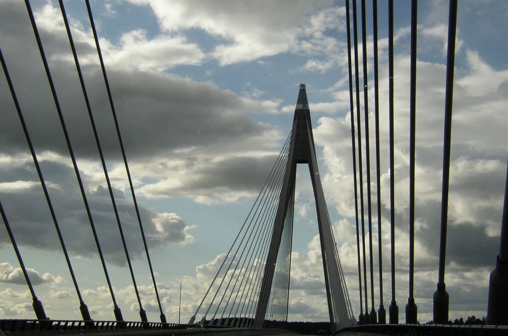 Beau pont en Suède (entre Helsingborg et Göteborg)
