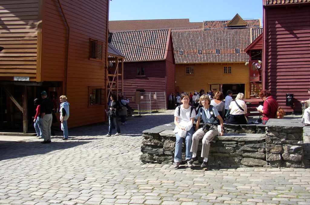 Maison en bois derrière Bryggen