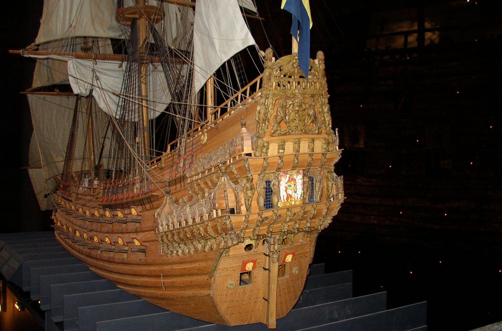 Dans le musée du Vasa : la maquette