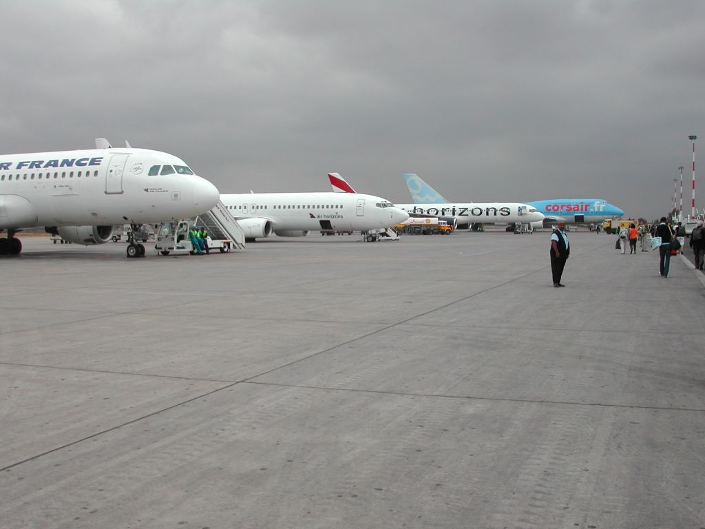 le tarmac de Marrakech