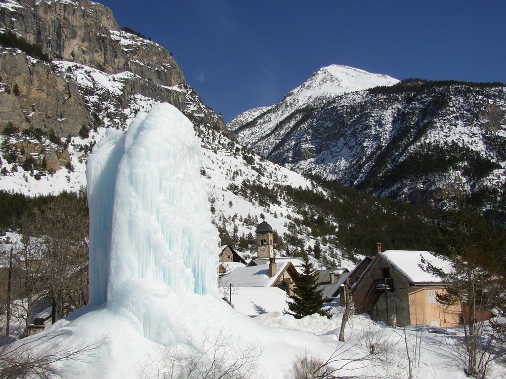 sculpture de glace à Plampinet