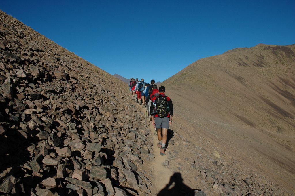 montée au col Tizi n'Ouraï (3100 m)