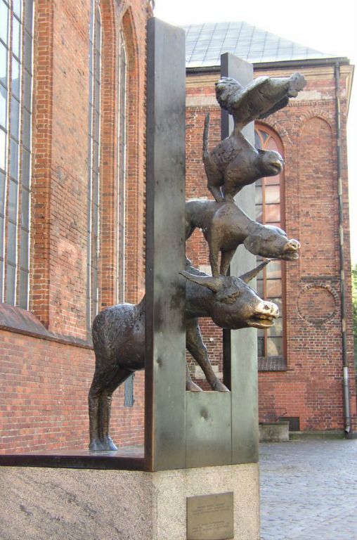 Les animaux de Brême (Riga a été fondée par des marchands de Brême)