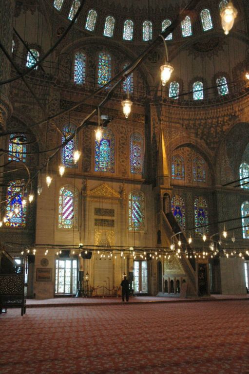 Mosquée bleue : le mihrab et le minbar