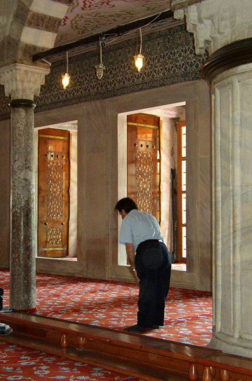 Mosquée bleue : recueillement