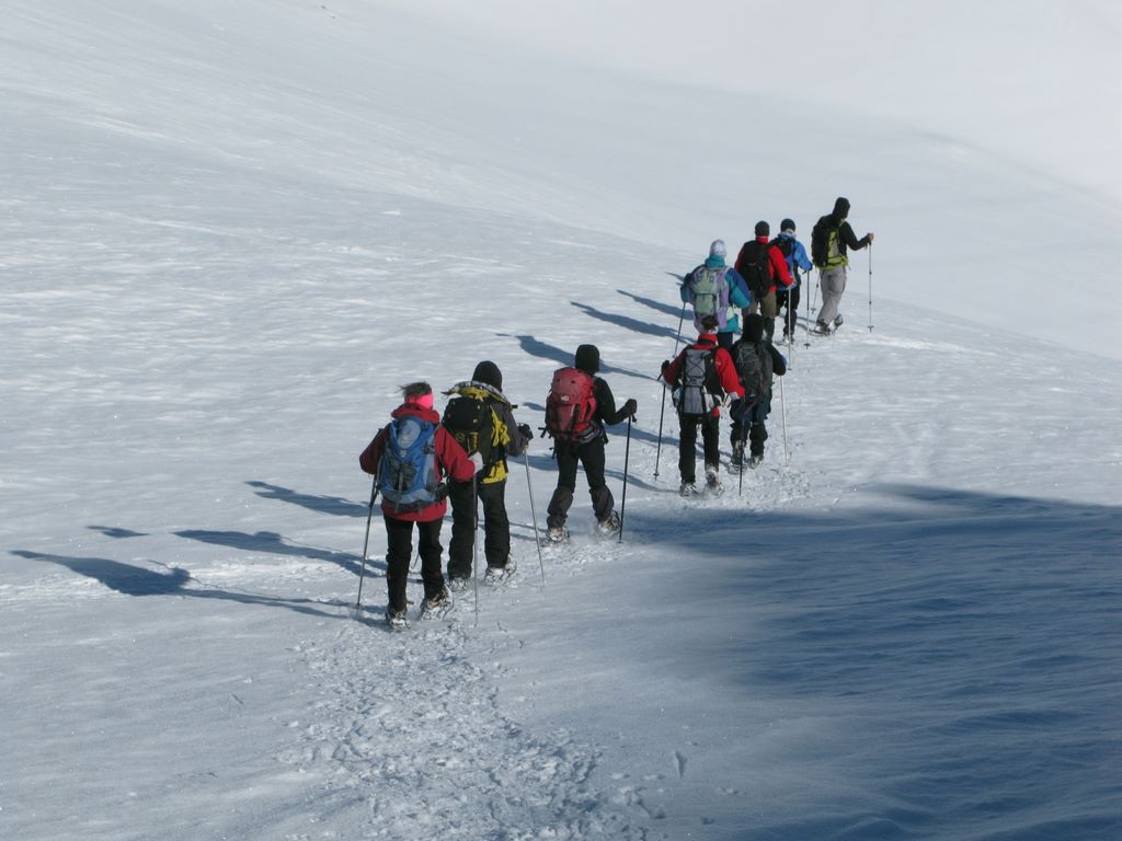 Descente du Col Ouest de Barasson vers Bourg Saint Pierre