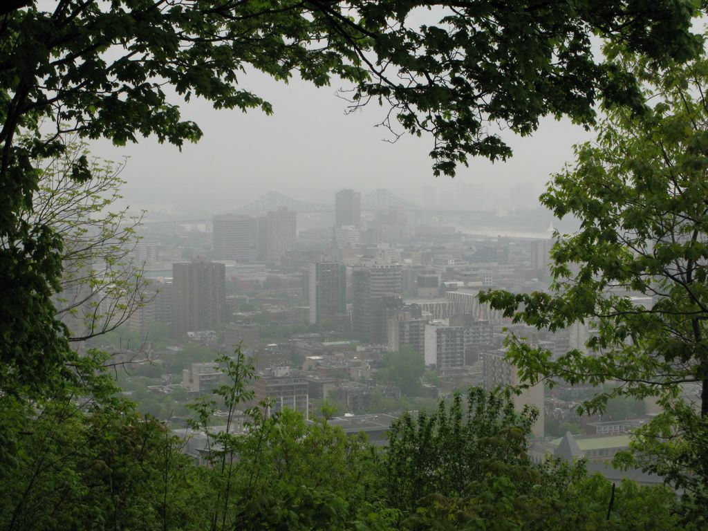 Montréal: vue depuis le Mont-Royal