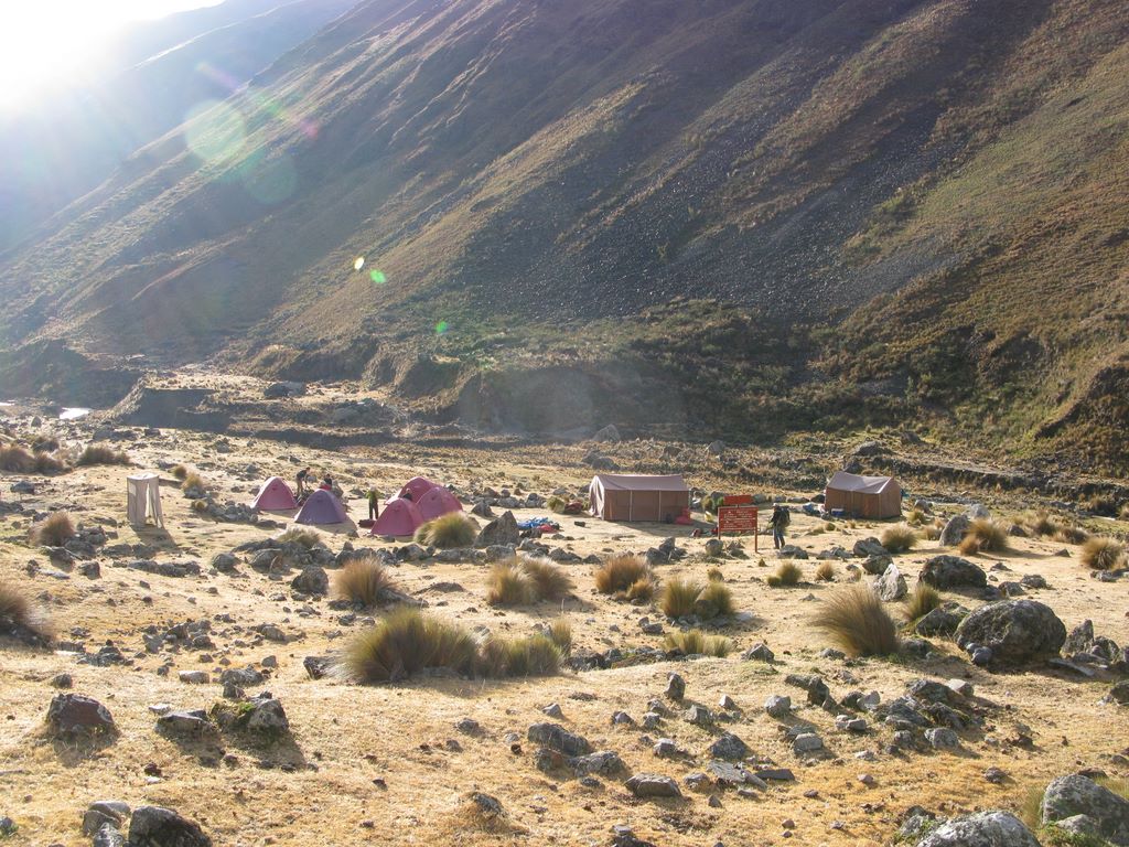 Le camp de Ruina Pampa