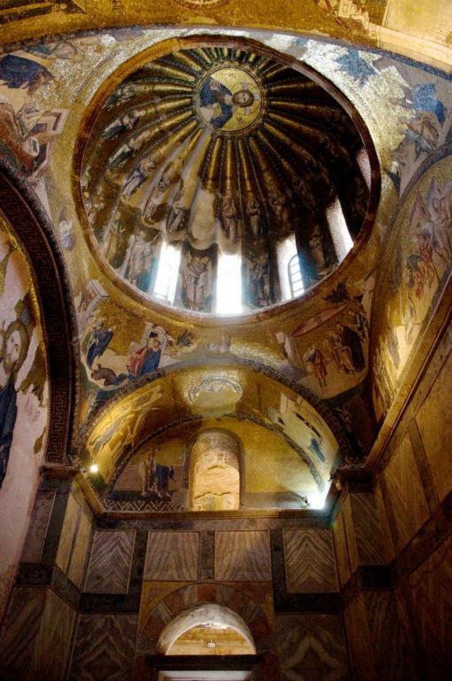 "Christ Pantocrator", mosaïque du dôme sud du nartex extérieur