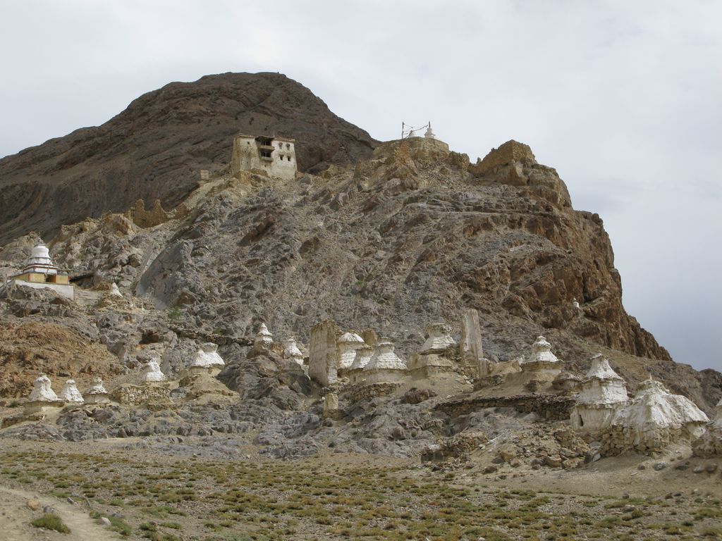 Vue sur le chateau du roi du Zanskar (16ème siècle) à Zangla