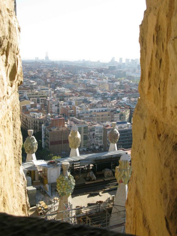 Vue depuis les tours de la Sagrada Familia