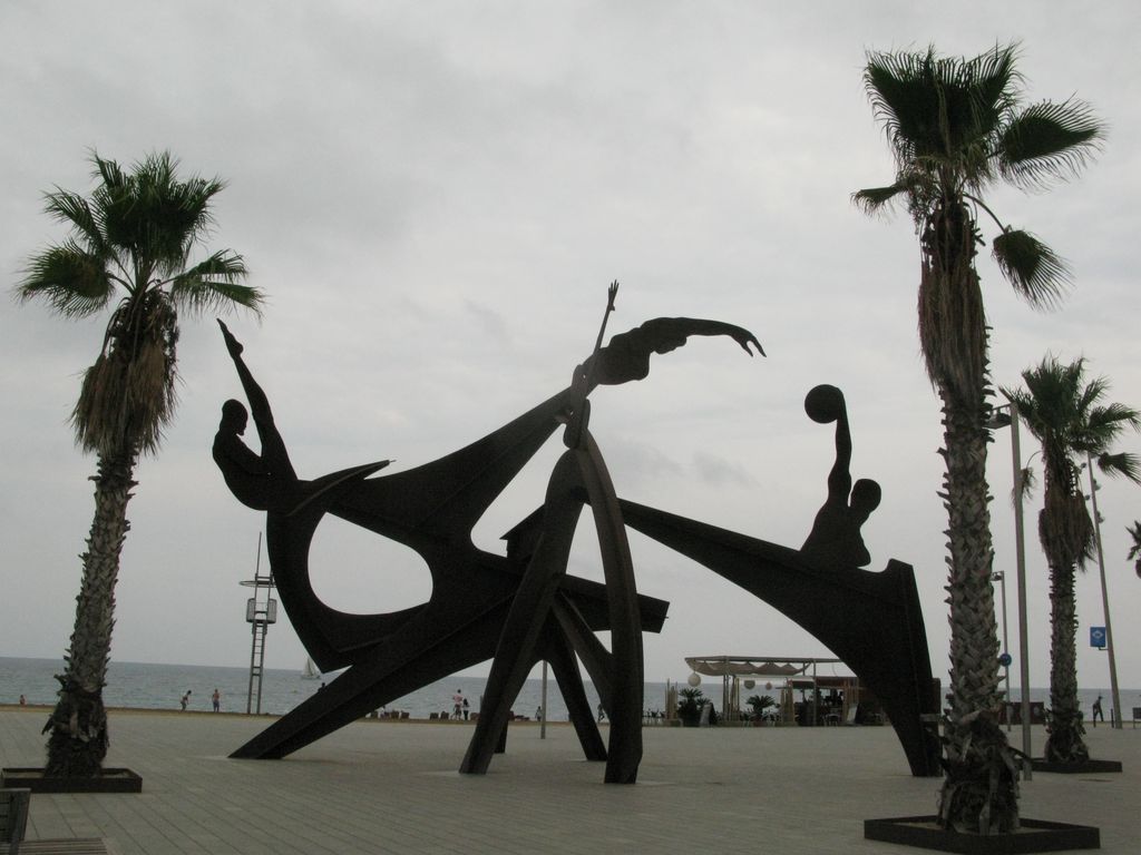 Sculpture sur la plage de la Barceloneta