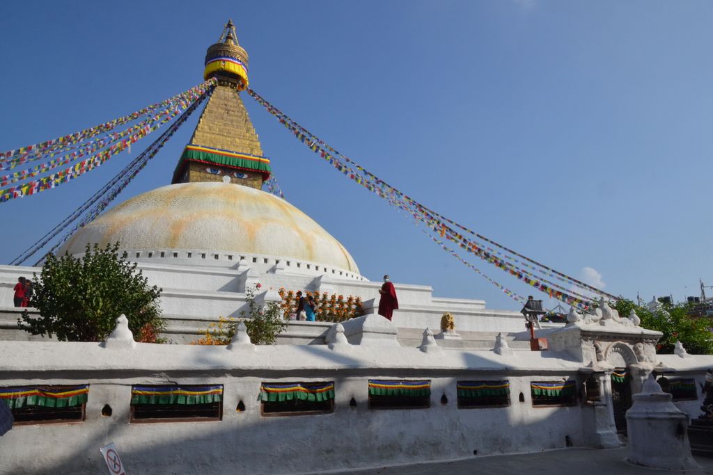 Autour du stupa de Bodnath