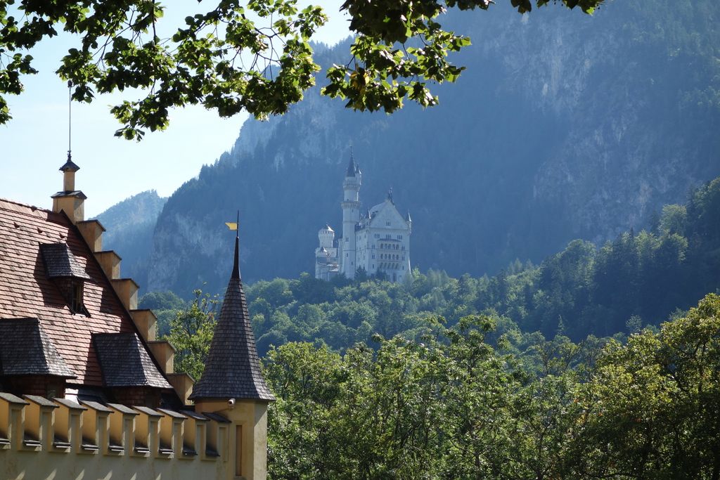 Vue sur le chateau de Neuschwanstein (chateau de Louis II de Bavière)