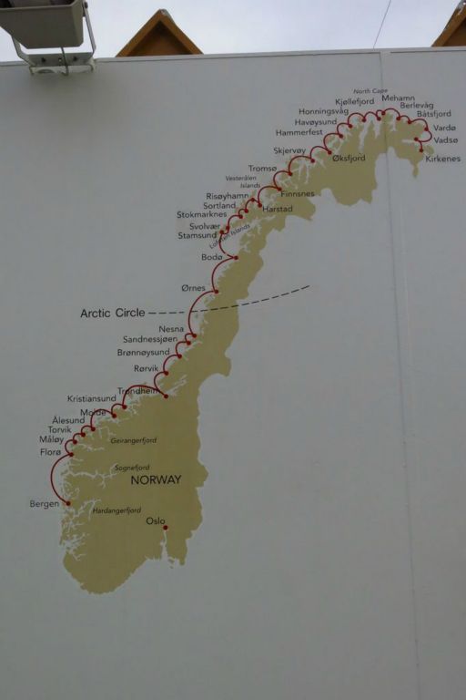 L'intégralité de la ligne Bergen-Kirkenes