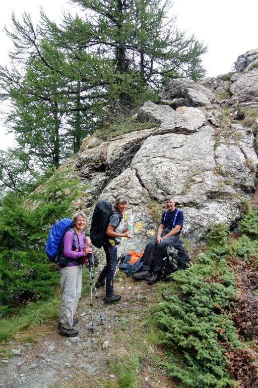 Arrivée au Col Fenêtre à 2180 m