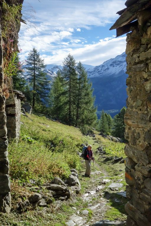 Descente vers le hameau de Barmasse (parcouru hier dans l'autre sens)