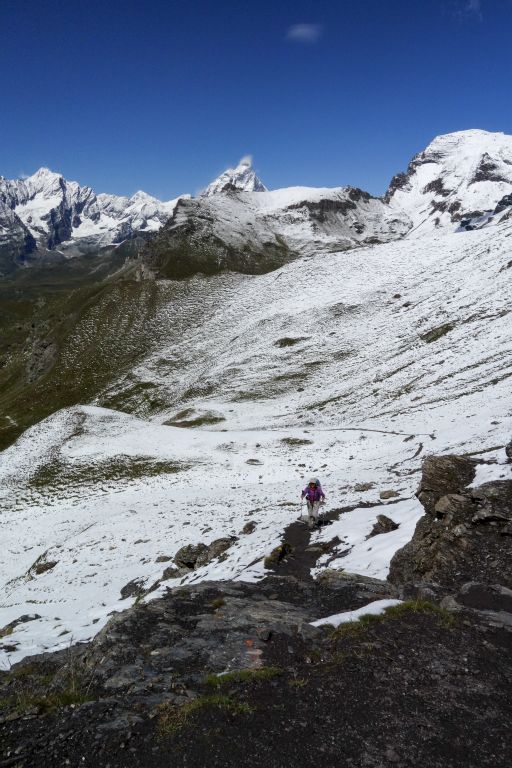 Il reste encore un peu de neige en altitude