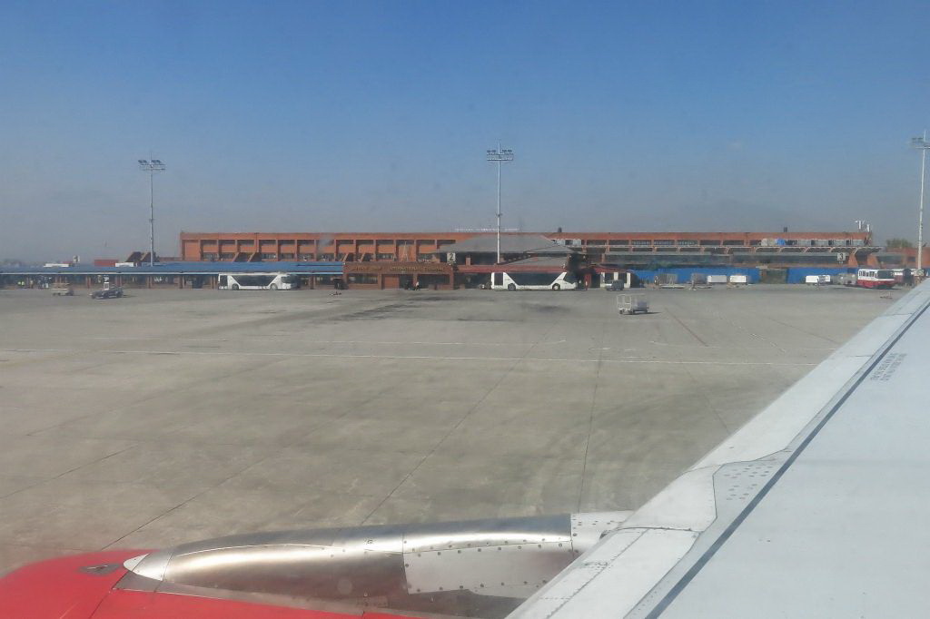 Vue sur l'aéroport de Kathmandu
