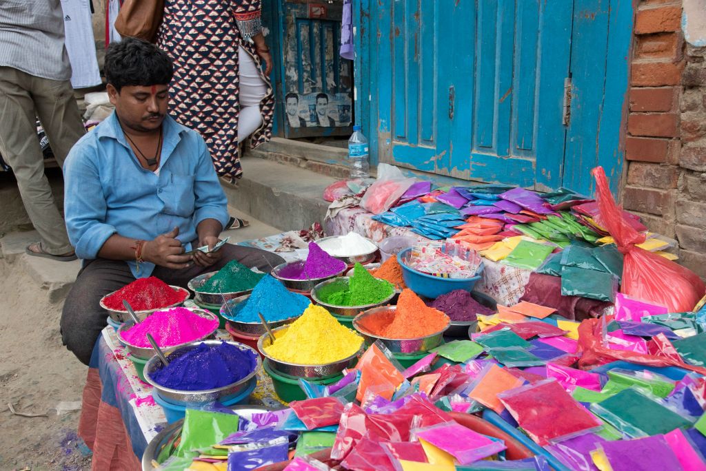 Poudres colorées pour la fête de Diwali