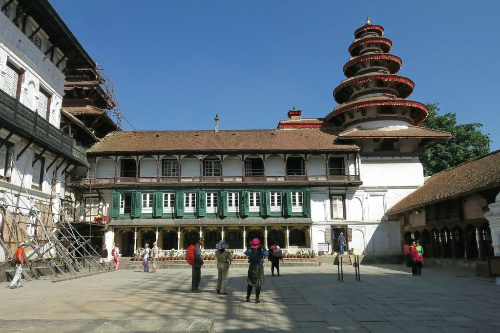 Le temple Pancha Mukhi Hanuman et Nasal Chowk (ancien Palais Royal)