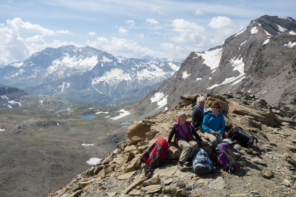 Arrivée au col Rosset à 3023m