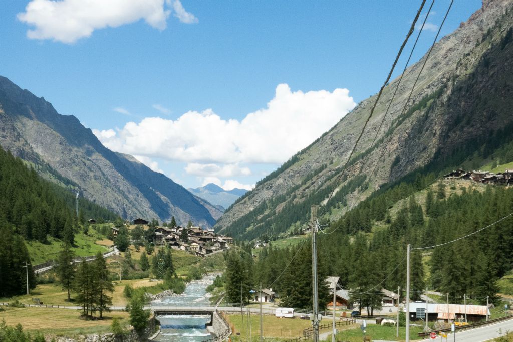 Vue sur le village de Bien depuis notre chambre