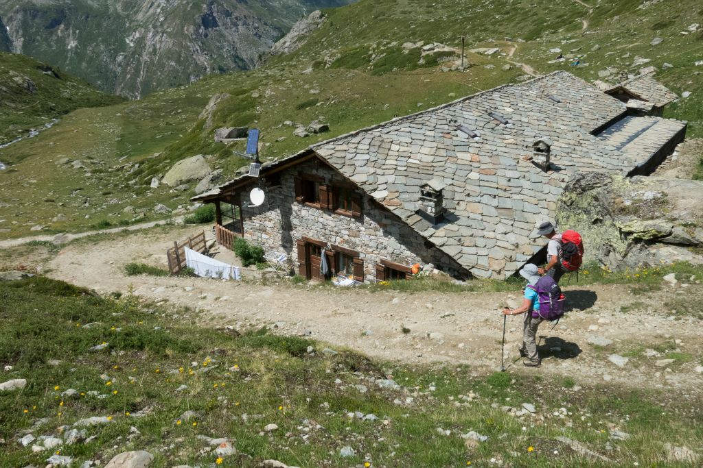 Vue sur le refuge 