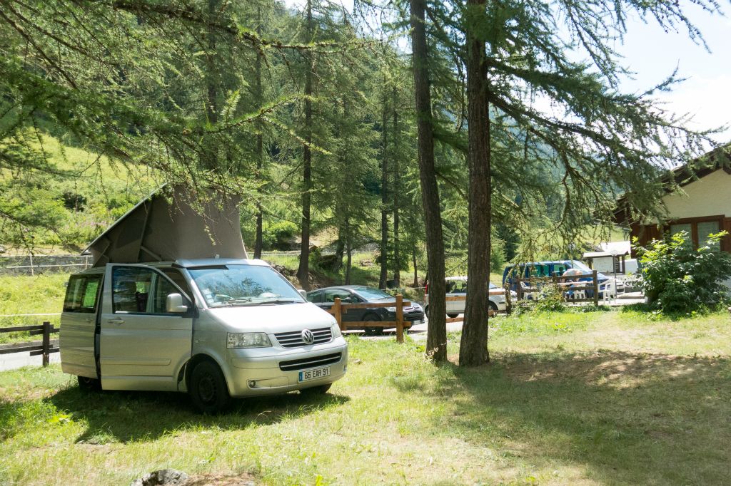 Arrivée au camping Grivola à Bien