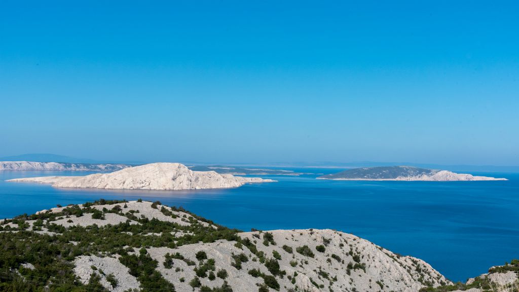 Le long des côtes, dans le nord de la Dalmatie