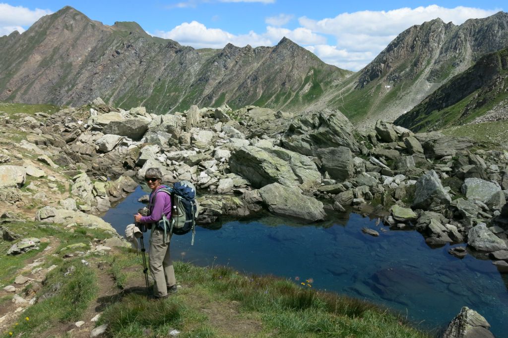 Vue sur le col Naret que nous passerons le lendemain