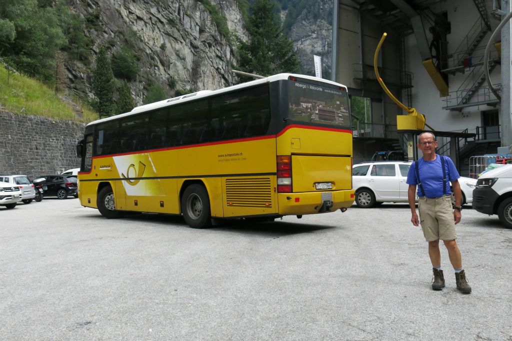 Puis en car postal de Bignasco jusqu'à San Carlo. La boucle est bouclée en 3 jours !