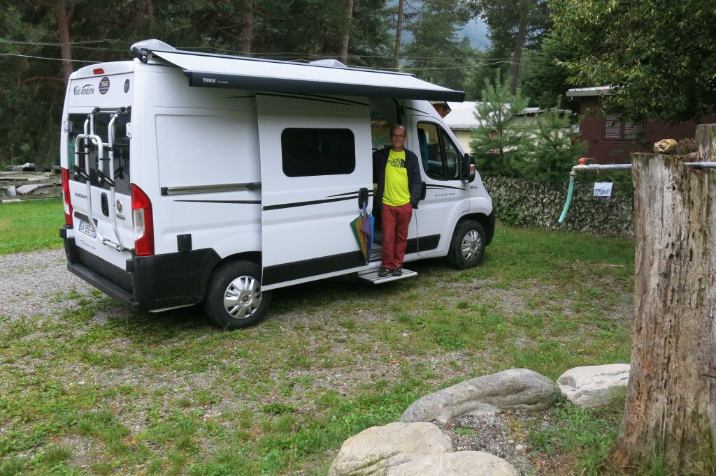 Après les routes en Italie, en Suisse, passage à nouveau en Italie et camp à Craveggia