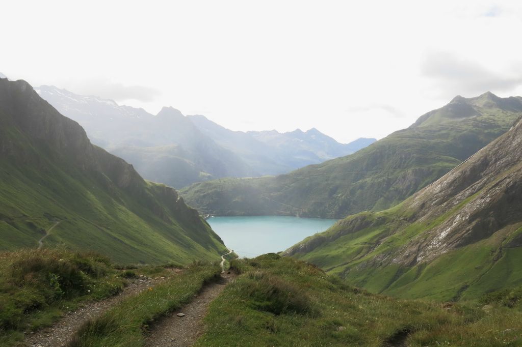 En se retournant, vue sur le lac Morasco