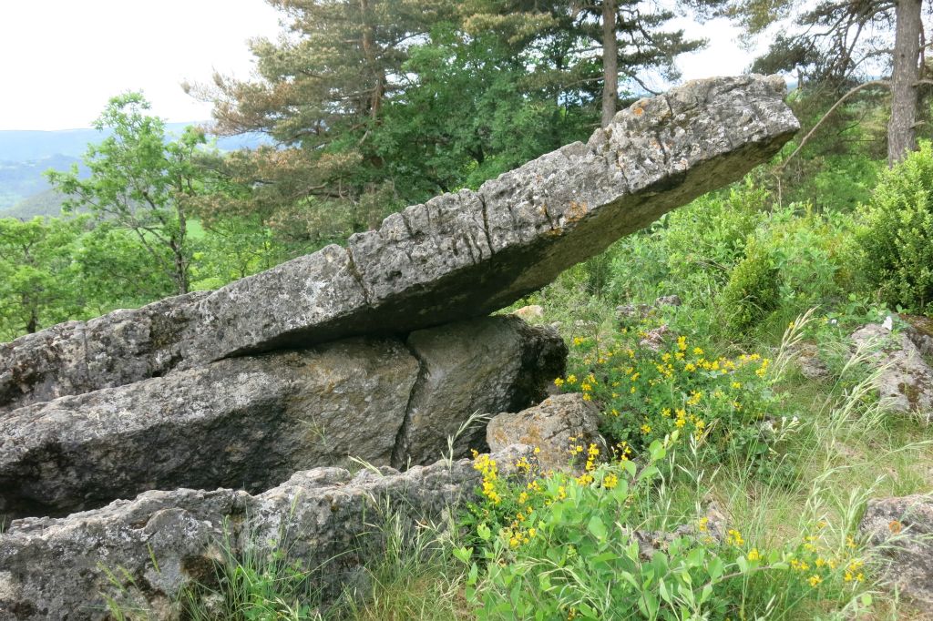 Ici, tout a un nom. Nous sommes devant le Tombeau du Géant (un dolmen)