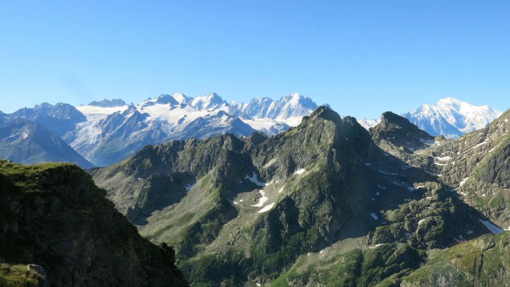 Quel panorama, dont le Mont Blanc à droite