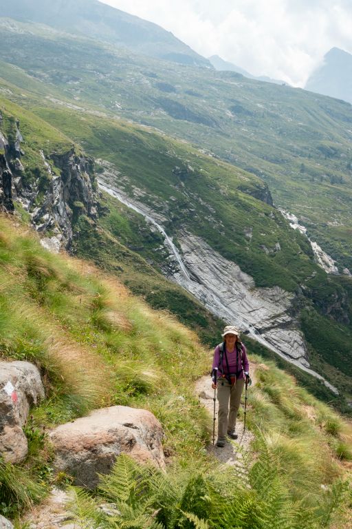 La chaleur rend la montée assez pénible