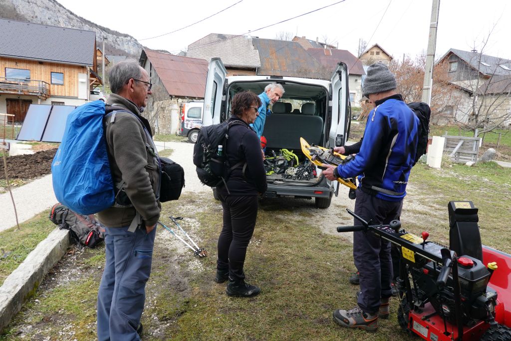 Arrivée au gîte du Désert d'Entremont