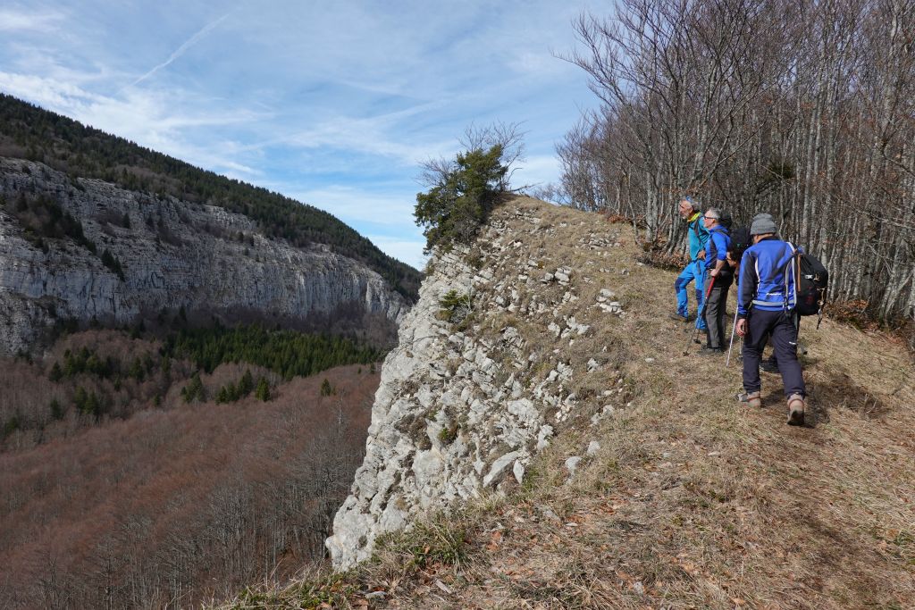 Le long de la crête