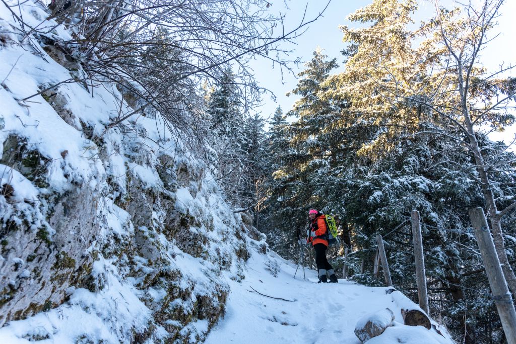 Il y a même de la neige fraiche !