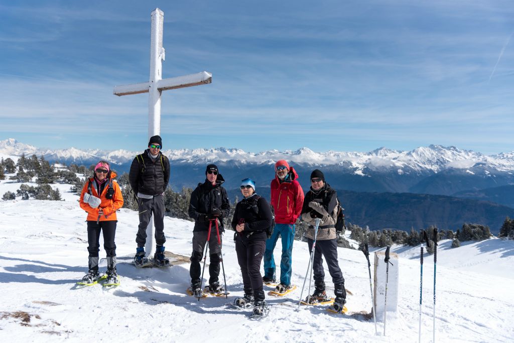 Arrivée à La Croix de l'Alpe (1821m), point culminant de la rando !