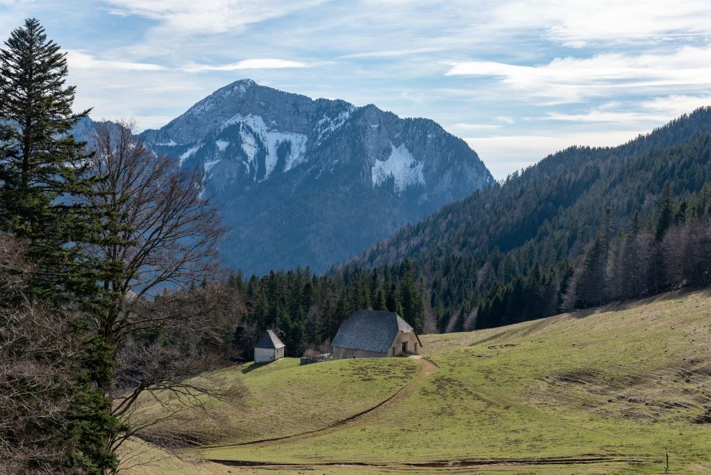 Vue sur les deux batisses