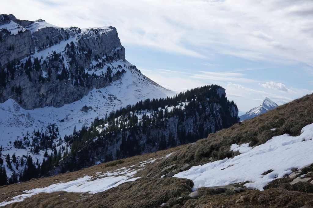 Vue sur le Grand Som et au loin Chamechaude