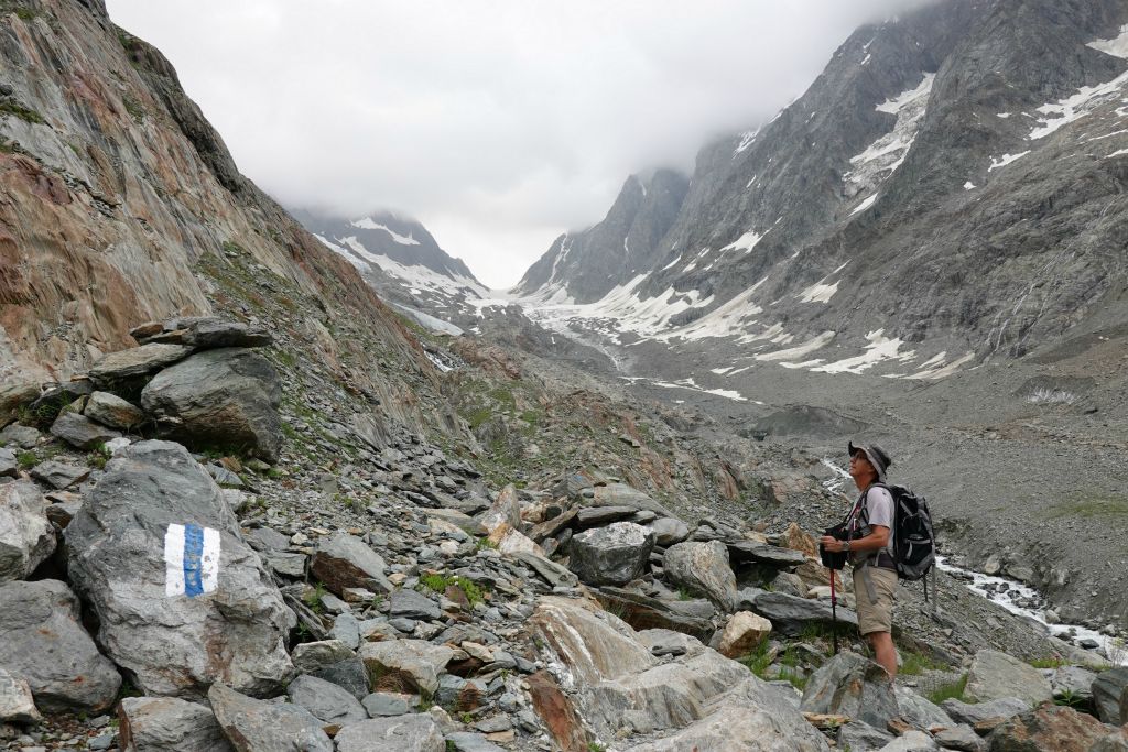 Vue sur  le glacier Langgletscher