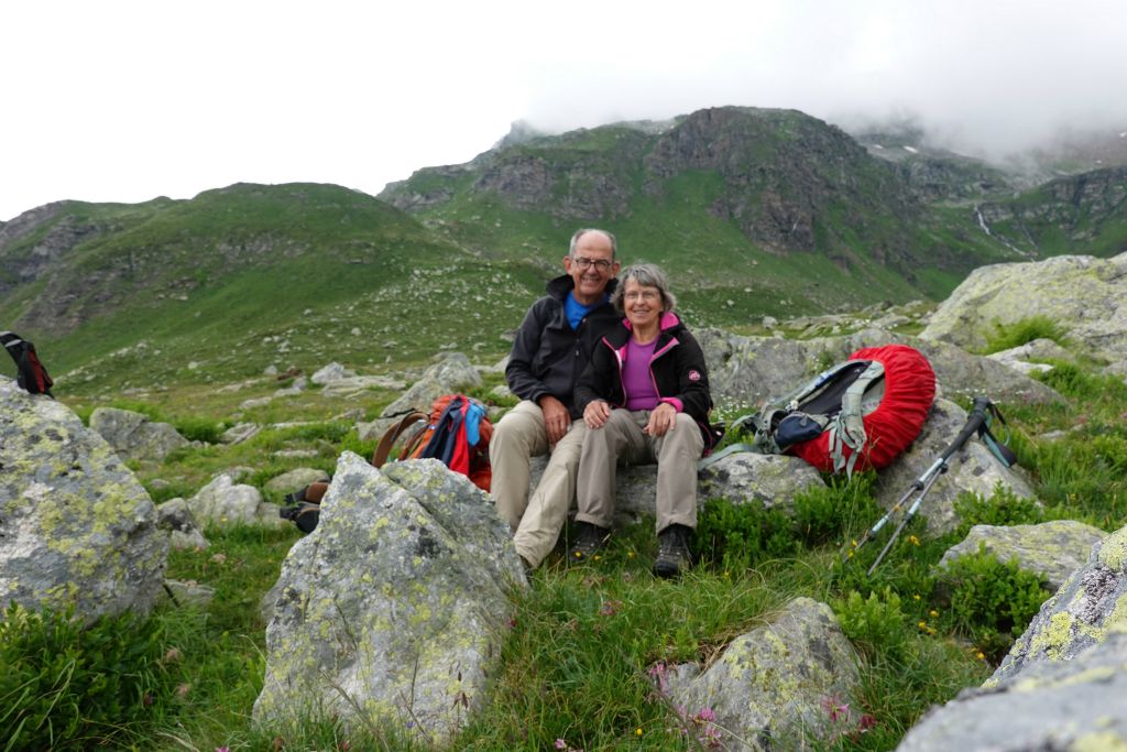 Nous pique-niquons juste au-dessus de Alpe Forno 