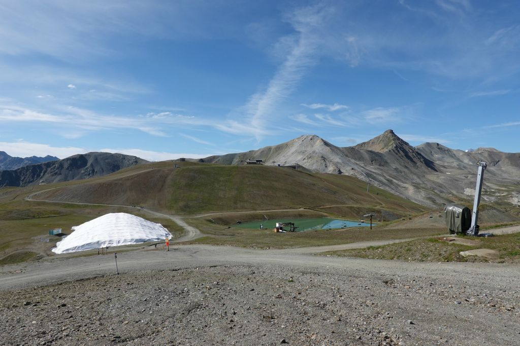 Arrivée à Carosello 3000. Ce n'est pas un panorama de rêve !