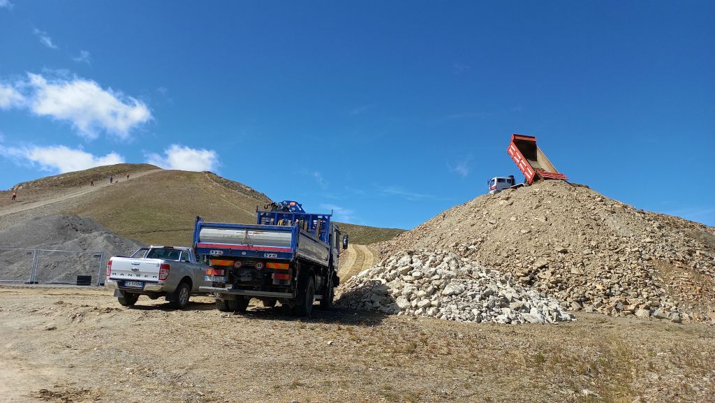 Entre Carosello 3000 et la station Costaccia à 2368 m : les aménagements continuent