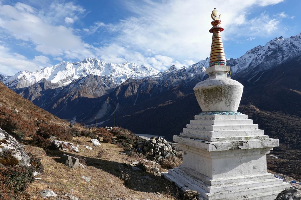 Emplacement privilégié pour un stupa 
