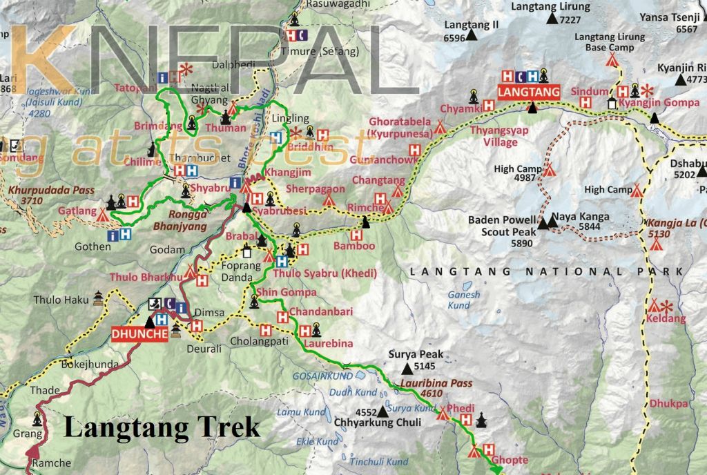 Carte du trek